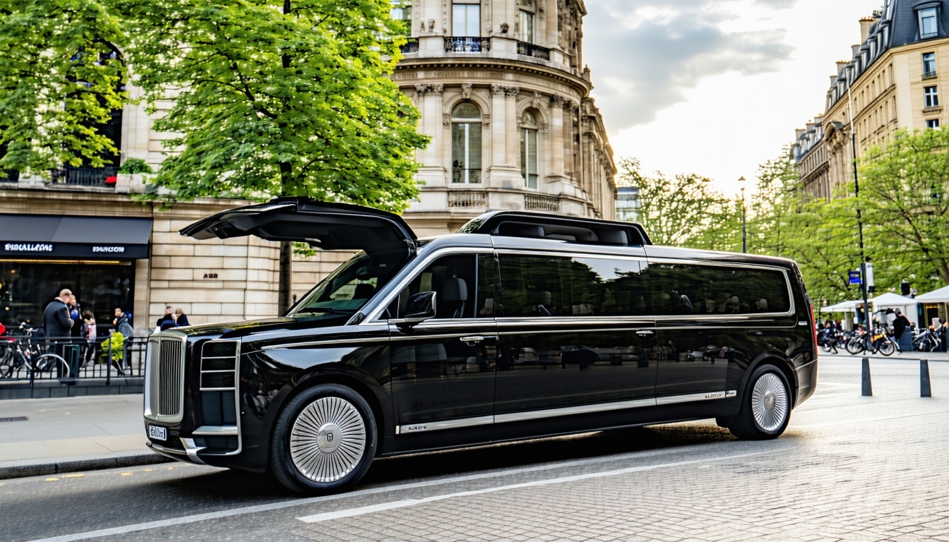 Luxury travel vehicle for city tours